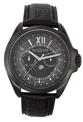 Saint Honore 858049 7GNIN Coloseo Black PVD Leather Calendar