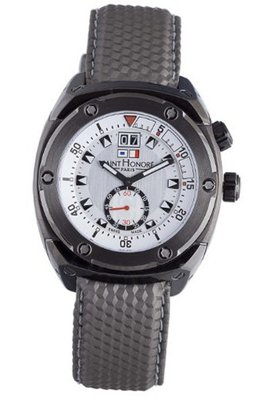 Saint Honore 863614 71BIN Haussman Charcoal PVD Canvas Strap