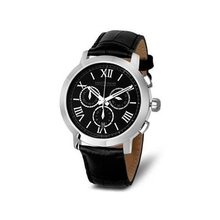 Saint Honore Trocadero 886020 1NRFN 41mm Stainless Steel Case Black Calfskin Synthetic Sapphire
