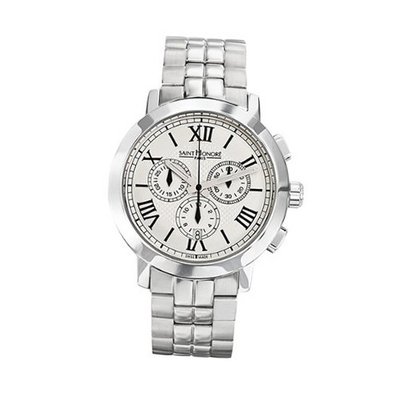 Saint Honore Trocadero 886120 1ARF 41mm Silver Steel Bracelet & Case Synthetic Sapphire