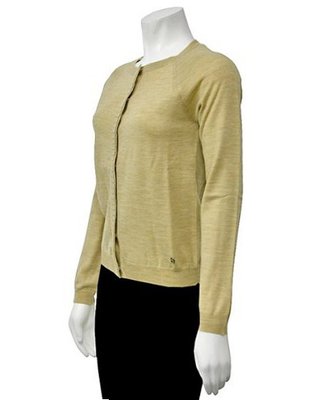 Ferragamo Long Sleeve Tan Knit Sweater in X-Large