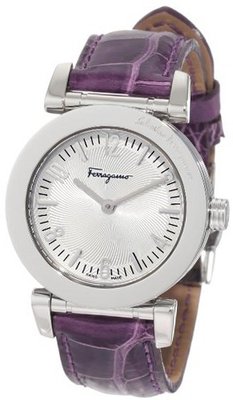 Salvatore Ferragamo F50SBQ9902 S109 Salvatore Violet Genuine Alligator