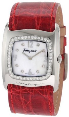 Salvatore Ferragamo F51SBQ9191i S800 Vara White Mother-Of-Pearl Diamond