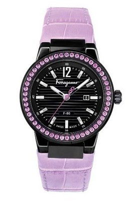 Salvatore Ferragamo F53SBQ68P09 SB52 F-80 Pink Sapphires Date Leather