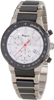 Salvatore Ferragamo F54MCQ78901 S789 F-80 Chronograph Tachymeter Titanium