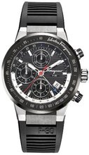 Salvatore Ferragamo F55LCA78910 S113 F-80 Swiss Automatic Chronograph Black Dial Ceramic Bezel