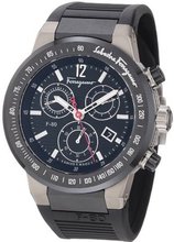 Salvatore Ferragamo F55LCQ78909 S113 F-80 Black Ceramic Tachymeter Bezel Sapphire Crystal Black Dial Chronograph
