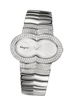 Salvatore Ferragamo F59SBQ9102 S991 Assoluto Diamond Stainless Steel
