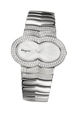 Salvatore Ferragamo F59SBQ9102 S991 Assoluto Diamond Stainless Steel