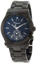 Salvatore Ferragamo F62LDT6809 S110 1898 Black IP Coated Stainless-Steel Date