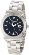 Salvatore Ferragamo F63SBQ9909 S099 1898 Black Dial Stainless-steel Date