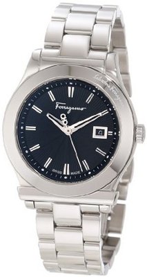 Salvatore Ferragamo F63SBQ9909 S099 1898 Black Dial Stainless-steel Date