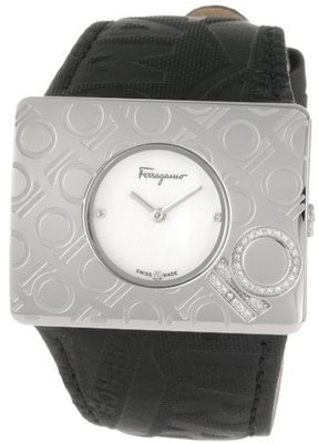 Salvatore Ferragamo F65LBQ9191 S009 Venna Steel Black Leather