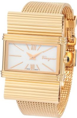 Salvatore Ferragamo F69MBQ5091 S080 Renaissance Gold Plated White Mother-Of-Pearl