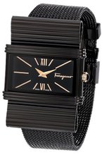 Salvatore Ferragamo F69MBQ6809 S068 Renaissance Black Ion-Plated Stainless Steel