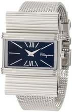 Salvatore Ferragamo F69MBQ9999 S099 Renaissance Steel Bracelet Black Dial