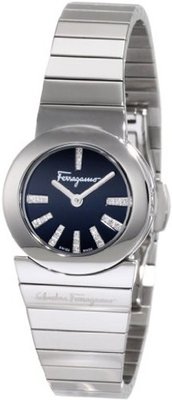 Salvatore Ferragamo F70SBQ9999IS099 Gancino Soiree Black Dial Steel Bracelet