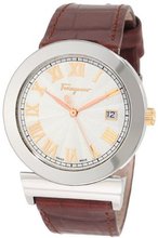 Salvatore Ferragamo F71LBQ9902 S497 Grande Maison Brown Genuine Leather Band Rose Gold Plated