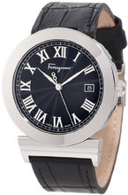 Salvatore Ferragamo F71LBQ9909 S009 Grande Maison Stainless Steel Black Dial Leather