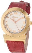 Salvatore Ferragamo F72SBQ5002 S703 Grande Maison Gold Ion-Plating Pink Leather
