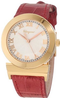 Salvatore Ferragamo F72SBQ5002 S703 Grande Maison Gold Ion-Plating Pink Leather