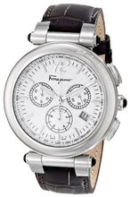 Salvatore Ferragamo F77LCQ9902 SB25 Idillio Brown Leather Chronograph Tachymeter Date