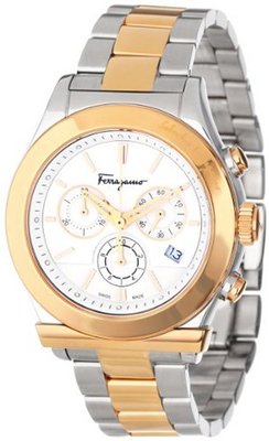 Salvatore Ferragamo F78LCQ9501 S095 Salvaltore Round Stainless Steel Gold Ion-Plated