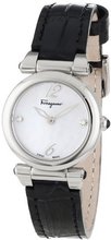 Salvatore Ferragamo F79SBQ9991I SB09 Poema Stainless Steel Mother-Of-Pearl