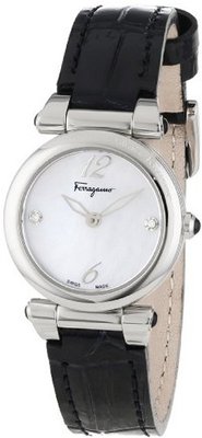 Salvatore Ferragamo F79SBQ9991I SB09 Poema Stainless Steel Mother-Of-Pearl