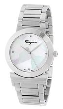 Salvatore Ferragamo FG2040013 Grande Maison Stainless Steel Mother-Of-Pearl Mosaic Dial Diamond