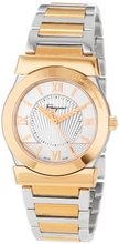 Salvatore Ferragamo FI1010013 Vega Gold Ion-Plated Stainless Steel Silver Sunray Dial Quartz