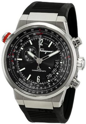 Salvatore Ferragamo FQ2030013 F-80 Round Stainless Steel Chronograph Tachymeter Date