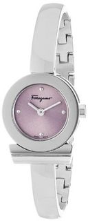Salvatore Ferragamo FQ5020013 Gancino Bracelet Stainless Steel Bracelet Pink Sunray Dial