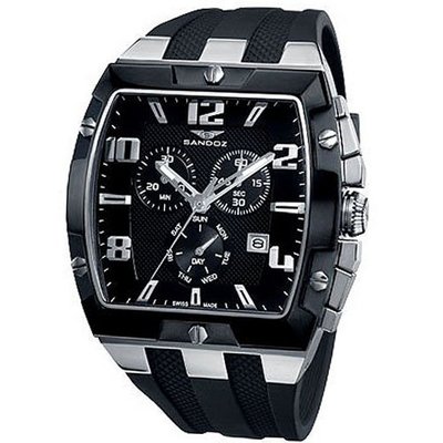 Mans R.SANDOZ CRONO AC.BIC.IP NEG.CAB.ESF.NEG 81315-55
