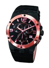 Sandoz Caract?re Collection Ladies Chronograph Black Leather Strap