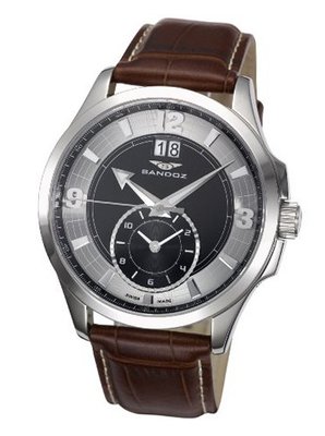 Sandoz Portobello Collection Gents Second Time Zone Gmt Leather Strap