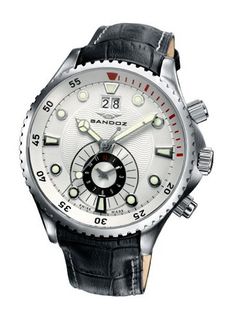Sandoz The Race Collection Gents Second Time Zone Gmt Leather Strap