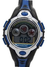 Santai Rubber Band Alarm Digital Waterproof Chronograph es