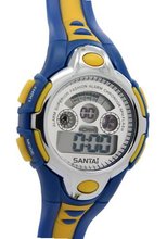 Santai Silver Case Backlight Multi Dial Blue Band Waterproof es