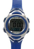 Santai Water 30M Resist Digital Alarm Date Display Blue Strap es