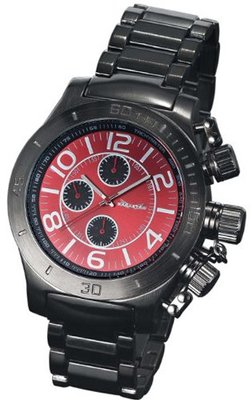 Black Bracelet Multifunction Red Dial Day Date Sarastro AQ101140G