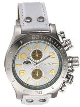 Leather Strap White Multifunction Day Date Stylish Sarastro AQ101147G