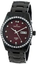 Sartego SBBG11 Classic Analog Burgundy Face Dial Black Stainless Steel