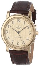 Sartego SEN555R Toledo Analog Gold Face Leather Band