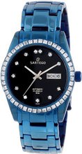 Sartego SLGU33 Classic Analog Black Face Dial Blue Swarovski