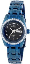 Sartego SLGU73 Classic Analog Black Face Dial Blue Swarovski