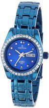 Sartego SLMB75 Classic Analog Metallic Blue Face Dial Blue Swarovski