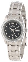 Sartego SSBK61 Classic Analog Black Face Dial Stainless Steel Bezel