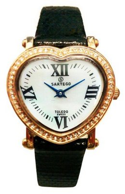 Sartego STRL11 Toledo Heart Face Rosegold Leather Band