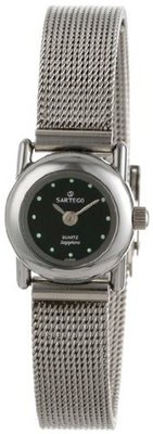 Sartego SVT511 Seville Analog Black Face Mesh Band